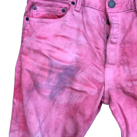 TIE Dyed John Elliot Jeans Trashed Denim Size 32 - Picture 11 of 15
